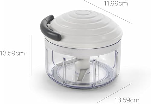 Miniatura 3 de Metaltex 251680 "Rotomac" - Cortador de verduras, blanco/transparente/negro