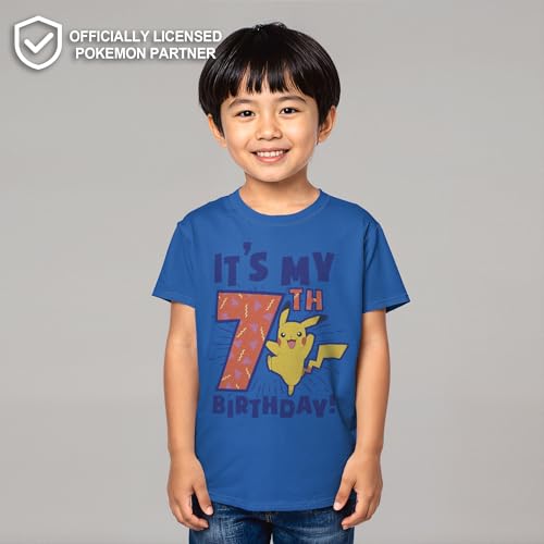 Boy's Pokemon It’s My 7th Birthday Pikachu T-Shirt2