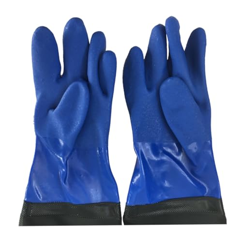 HONITANO Industrial PVC Extended Gloves Thickened Oil-Proof Wear-Resistant Gloves for Acid and Alkali Protection for Industrial and Chemical Use