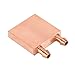 Wendry 40x40mm Copper GPU Water Cooling Block, Liquid Water Cooler Heat Sink System for PC Computer, CPU Graphics Radiator Heatsink, 40mm x 40mm x 10mm, Double U Channel