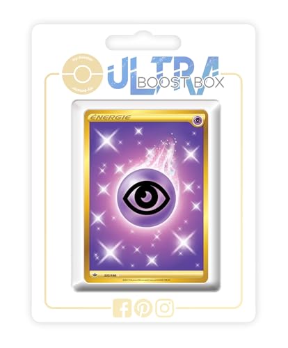 Énergie Psy (Energía Psiquico) 232/198 Secreta Energía Oro - Ultraboost X Epée et Bouclier 6 Règne de Glace - Box de 10 Cartas Pokémon Francés