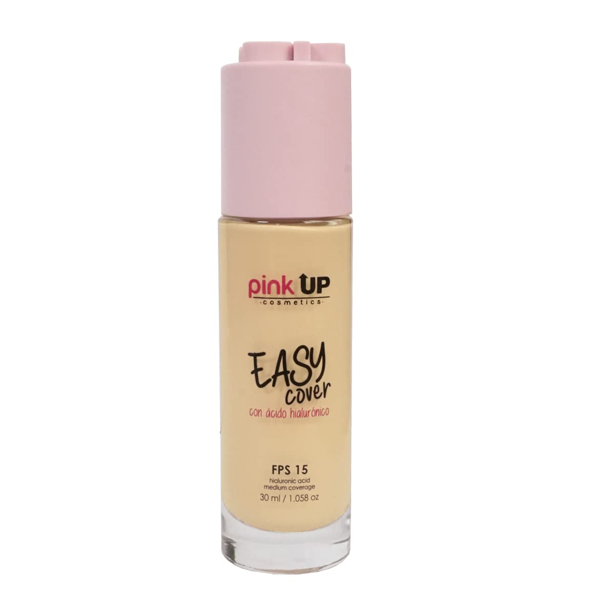 Pink Up Easy Cover Liquid Makeup Medium coverage Water-based alcohol-free Makeup Foundation Lightweight texture Beige shade Model PKEC300