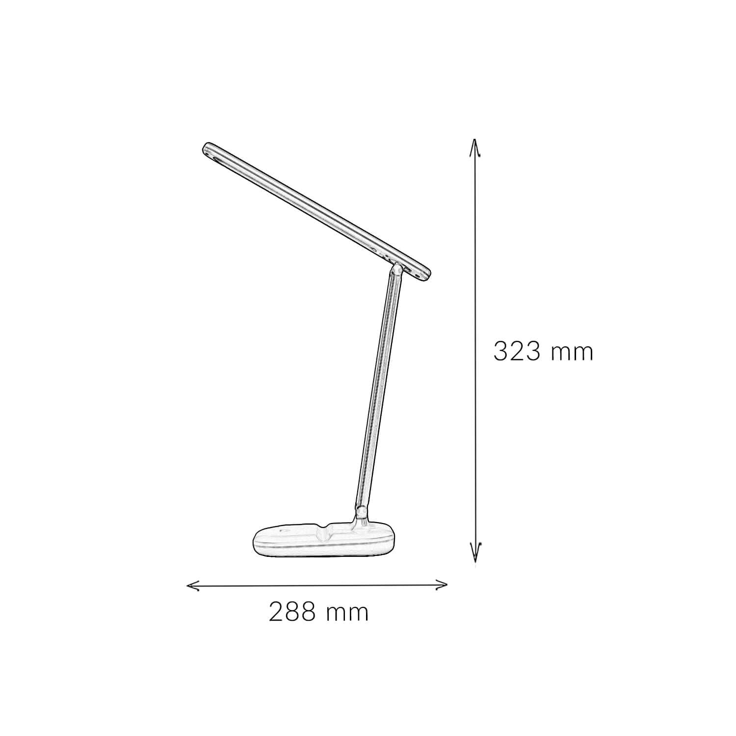 Licht-Erlebnisse LED Kinderzimmerlampe Tisch dimmbar Touch Farbwechsel 32,3 cm Rosa klappbar 380 lm Tischleuchte Kinderzimmer Schreibtischlampe