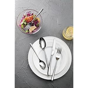 Cangshan 1027013 Rain II Series 20 Piece Stainless Steel 1810 Forged Flatware Set