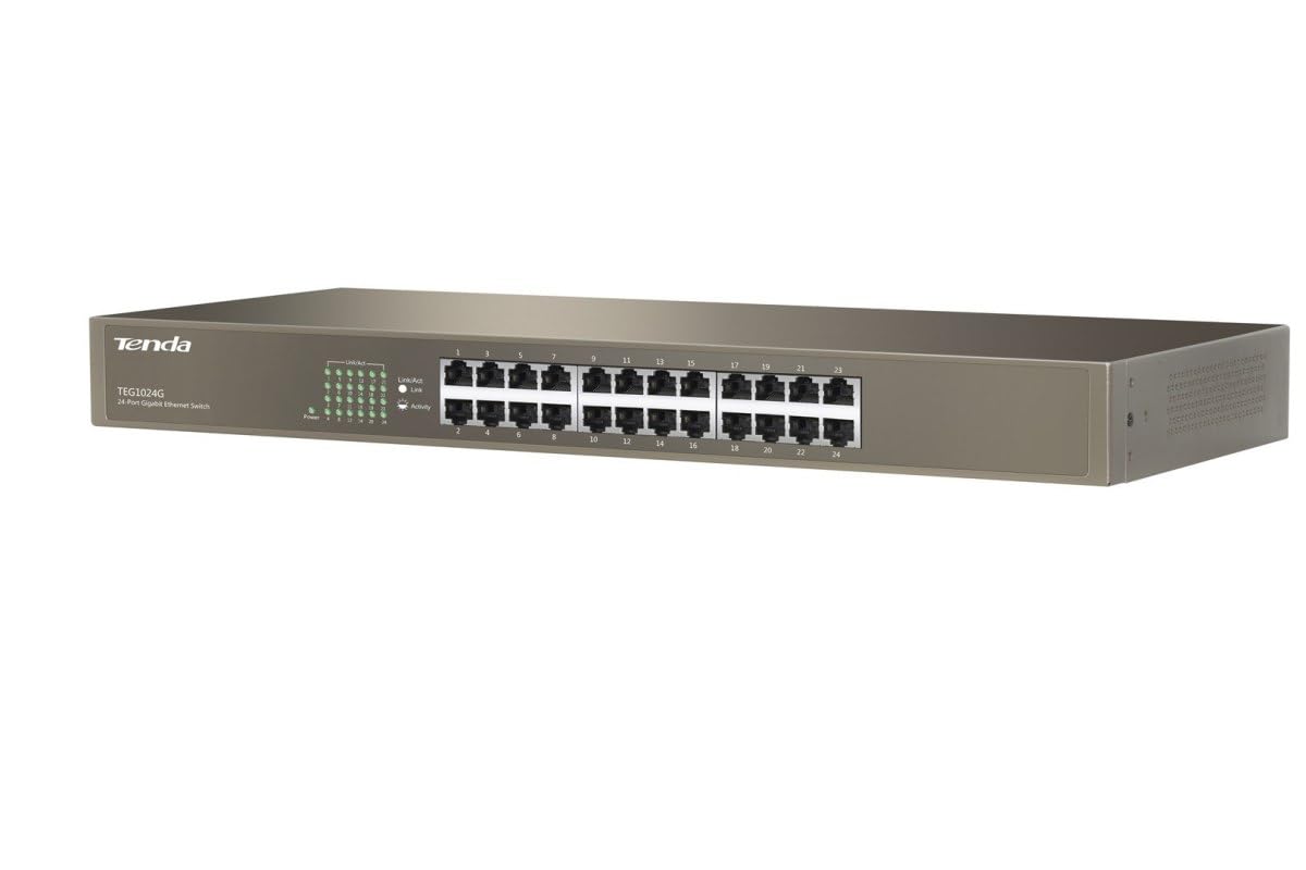 Tenda TEG1024G 24 Porte, Gigabit Switch di Rete 10/100/1000