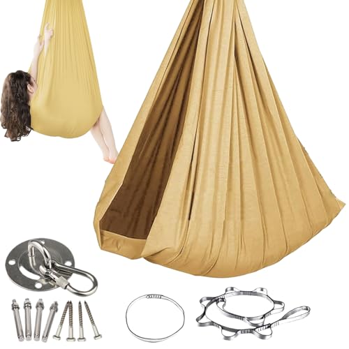 HunicandIU Altalena Ad Amaca Per Bambini E Ragazzi | Traspirante E Confortevole,Sedia Amaca Per Uso Interno | Per Bambini Ragazzi Ragazze Camera Da Balcone Giardino Campeggio Prato