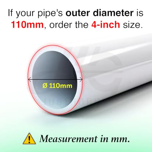 Image of PVC Pipe Fittings | Non-Return Valve (NRV) | Anti-Rat Drain Flap Gate Valve | Backflow Preventer for Water Tanks, Bathroom Drainage (4-Inch-(110mm))