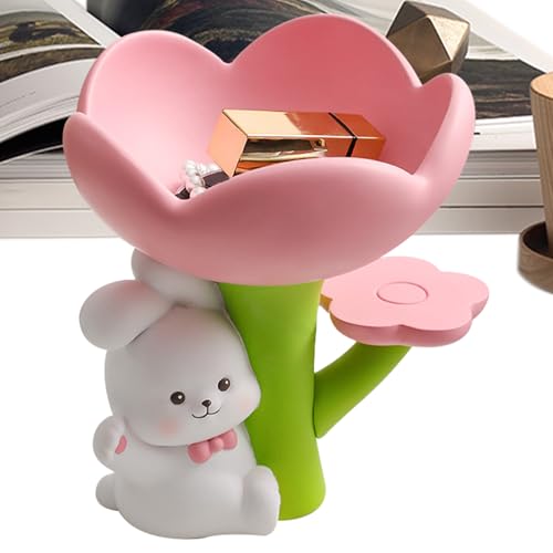 Statue de lapin de Pâques et boîte de rangement de bijoux pour centres de table - 8
