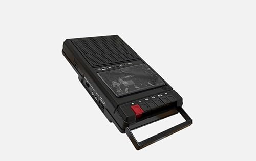 Class Portable Cassette Tape Recorder Mic Bluetooth AUX USB Player - Black P5