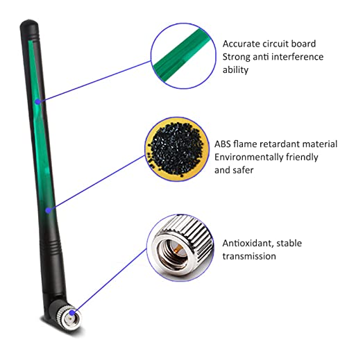 433008 Antena Dobrável, Antena WiFi Omnidirecional De Alto Ganho 8DBi Para Ponto De Acesso Externo,