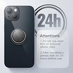JETech Cell Phone Ring Holder, 360 Degree Rotation Metal Finger Grip Adjustable Cellphone Stand for Magnetic Car Mount, Compatible with iPhone, Galaxy, Pixel and More Smartphone (Black)