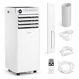 COSTWAY mobile Klimaanlage mit Abluftschlauch, 9000 BTU Klimagerät leise