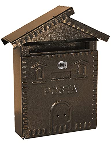 Cassette Per Lettere, Ferro, Casetta, Antracite, 28X9X35H