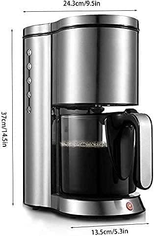 Cafetera Automática de Filtro, Acero Inoxidable, 1.25L para 5-10 Tazas miniatura 2