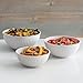 Nordic Ware Prep and Serve Mixing Bowls Set, 3-Piece, Glacier White