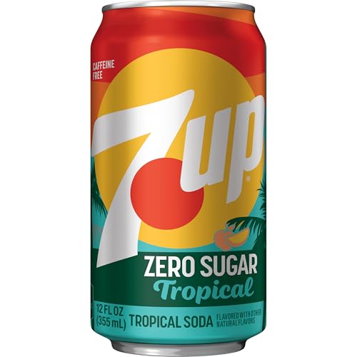 7UP Tropical Zero Sugar Soda, 12 fl oz cans, 12 pack - Thumbnail 5