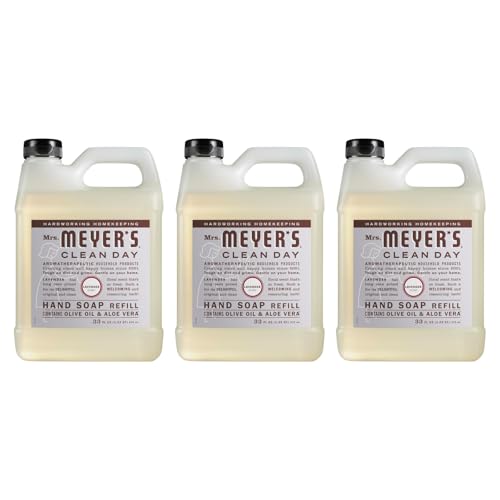 Mrs. Meyer's Clean Day Hand Soap Refill Lavender, 33 oz. (Pack of 3)