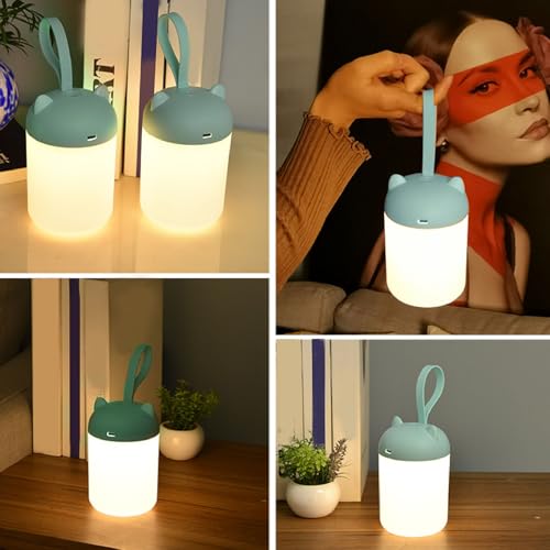 Lámpara nocturna LED portátil recargable tacto aqxreight miniatura 5