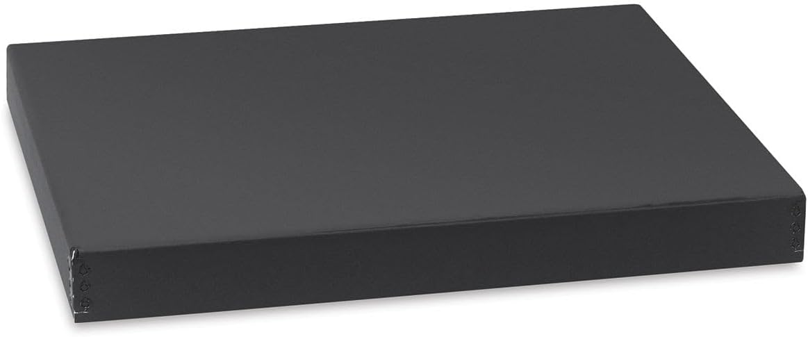 Lineco Archival 13x19" Print Storage Box, Drop Front Design, 13 1/2" x 19 1/2" x 1 1/2", Exterior Color: Black Custom LIN-733-2119