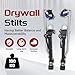 findmall 24-40 Inch Drywall Stilts Grade Adjustable Auminum Tool Stilt for Painting or Cleaning - Black