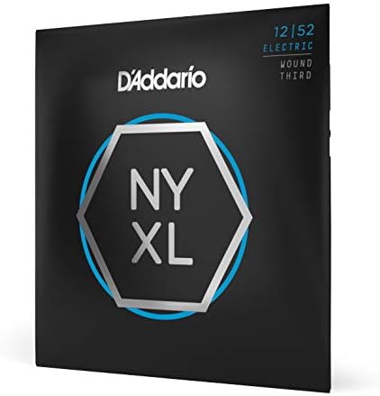 D'Addario Struny gitarowe NYXL struny do gitary elektrycznej - NYXL0942 - niezrównana siła, stabilność strojenia, zwiększony średni zasięg - do gitar 6-strunowych - 09-42 super lekkie
