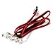 Integy RC Model C24612RED Straight Mounted Type High Brightness LED Light (4) Set
