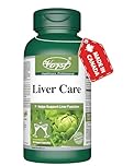 VORST Liver Care Vegan Capsules with Milk Thistle, Artichoke, Curcumin, Choline & Zinc for Liver Health, Detox & Colon Cleanse, Fatty Liver Support, 60 Capsules, 60-Day Supply, 1 Bottle