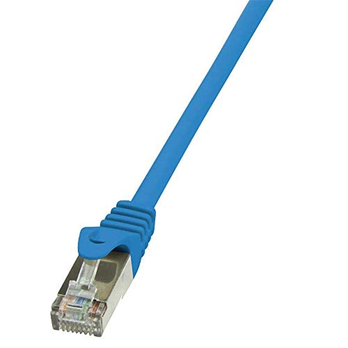 LogiLink CP1096S CAT5e F/UTP Long Ethernet Cable, Patch Cable, 10 Meter Length, Blue