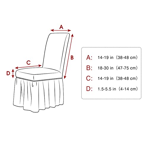 Housse de chaise Parson extensible noire pour rénover des assises usées facilement