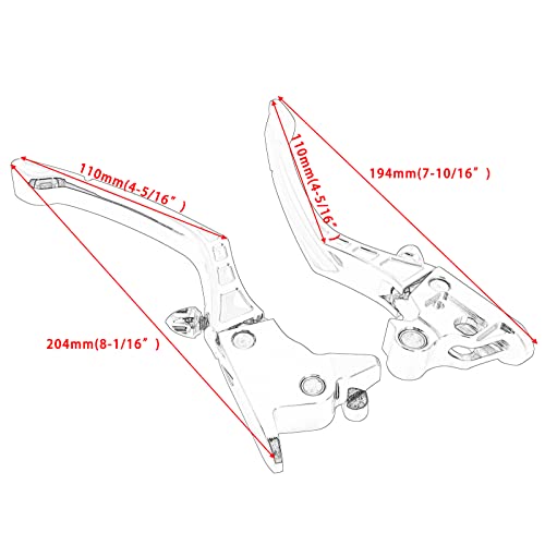 Levier Clutch Réglable Softail Pièce Commande Frein Embrayage Moto - 4