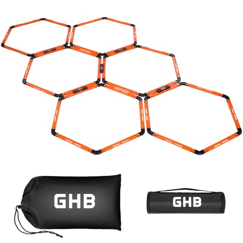 GHB Hex Agility Rings Speed Rings with Carrying Bag 6 Set - image 9