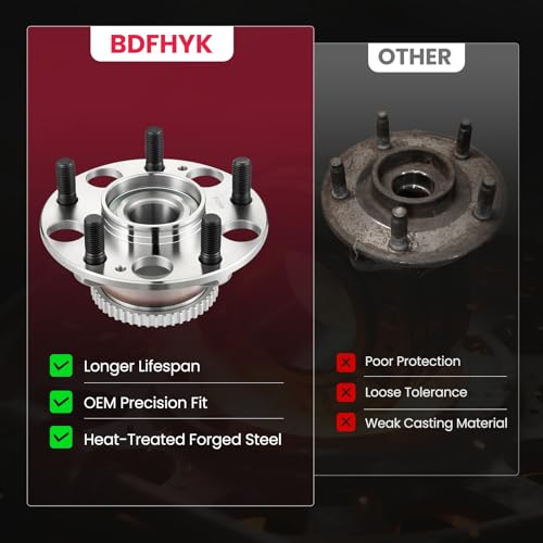 BDFHYK 512188 2PCS Rear Wheel Bearing and Hub Assembly 5 Lugs by BDFHYK - Used condition - Image 7