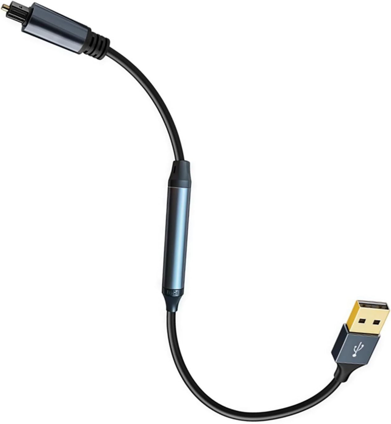 Adaptateur USB Vers Sortie Optique SPDIF (Toslink) - 1.5m - Pour PC, Ordinateur Portable, Consoles - 3