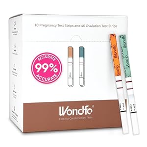 Pregnancy and Ovulation Test Strips Kit – Fertility Tracking and Family Planning – Early Detection Combo Kit for Home Use(40 LH + 10 HCG)