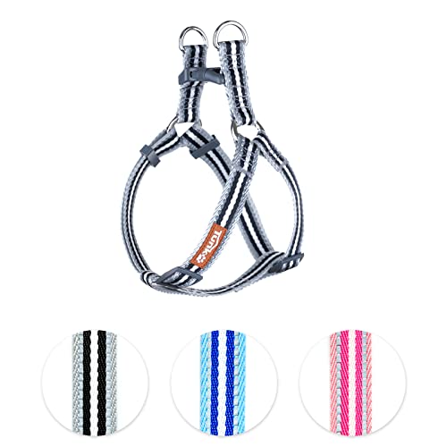 No Pull Dog Harness With Adjustable Reflective Safety Nylon Step In Small Medium Large Puppy Vest Outdoor Easy Walking（Silver，Xl） #TOP11