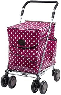 NEW Sholley Trolley Deluxe Range - Shopping Trolley, Grocery, Push Utility Cart, 4 (6) Wheels, Foldable, Strong, Stable, Aids Mobility, Ladies, Mens and Unisex Designs (Petticoat Lane) (Regular)