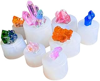Souarts Rock Resin Moulds Quartz Rock Epoxy Resin Moulds Stone Resin Moulds Silicone Crystal Stone Gravel Epoxy Resin Moulds for Craft Keychain Project