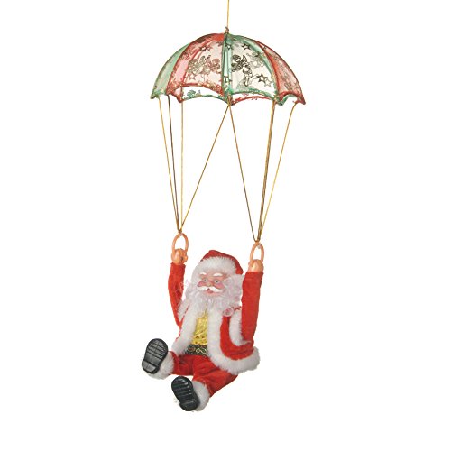 AUTOUR DE MINUIT 5AUT273 Père Noël Parachutiste à Piles Plastique Multicolore 10 x 10 x 41 cm Cover