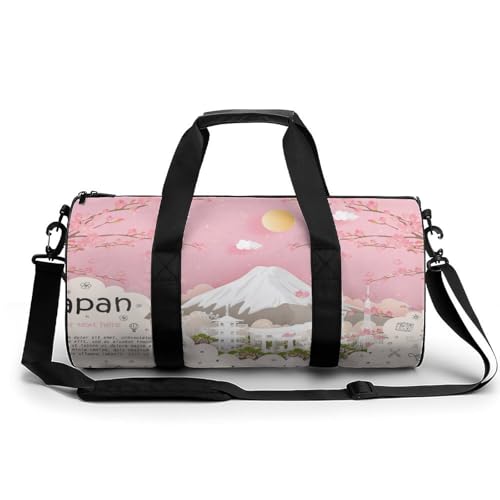 Duffel bag volcan à fleurs sac de sport gym compact contre l'encombrement