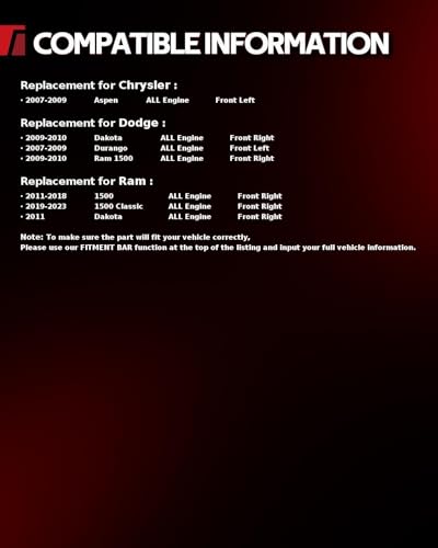 Image of Torchbeam Front Brake Caliper for Ram 2011-2018 1500, Ram 2019-2023 1500 Classic, Dodge 2009-2010 Ram 1500, Chrysler 2007-2009 Aspen, Front Left or Front Right Caliper Replace # 18B5054