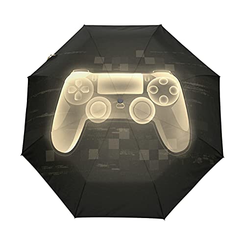 Parapluie gamepad vintage automatique compact et ultra résistant face au vent
