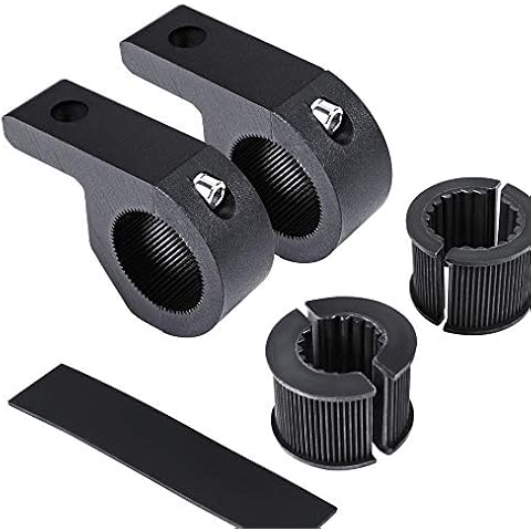 LAMPHUS Off-Road ATV UTV Light Bar Mounts Mounting Bracket Mini Bar Clamp Kits [0.75"/1"/1.25" Inch] [Horizontal Bar] [Aluminum] [2 Unit] Bull Bar UTV Roll Bar Clamp Tube Roll Cage Clamps Mount Cover