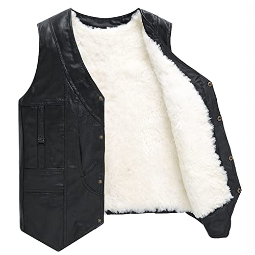 Chaleco de piel de oveja estilo The Wolf Fur con texturas selectas 3