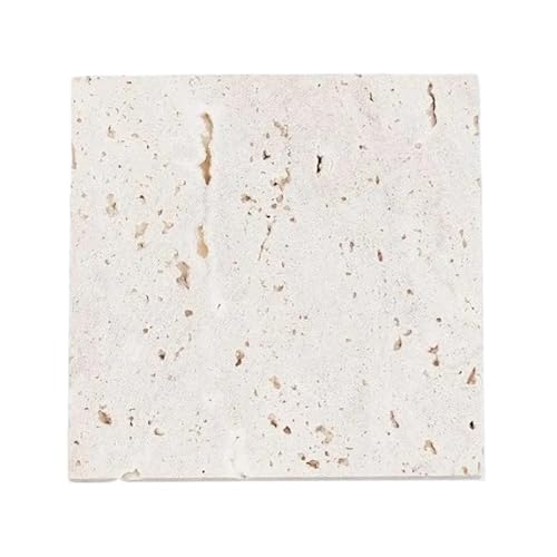 WUYXTO Display da 4 piedistalli for piatti decorativi in ​​pietra effetto marmo con vassoio da esposizione in roccia