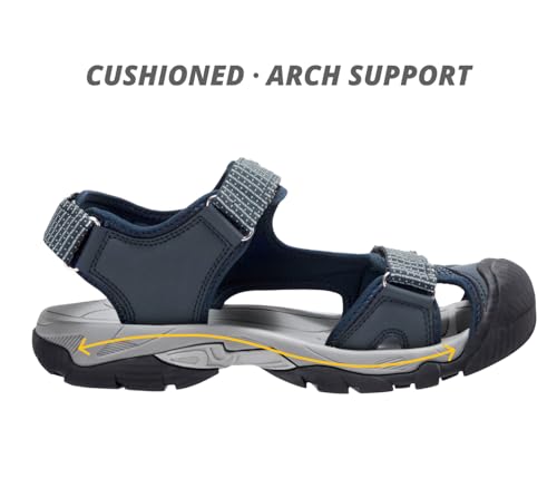 Image of CAMEL CROWN Women's Hiking Sandals Waterproof Closed Toe Water Sandals Comfort Adjustable Athletic Outdoor Sandals for Summer Beach Hiker Trekking Camping
