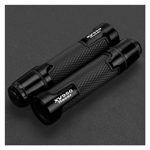 GMBAIH Logo Für Yamaha XV950 XV 950 Racer 2015 2016 2017 2018 2019 2020 2021 2022 2023 7/8" 22MM Lenker Griffe Lenker Griffe(Schwarz)