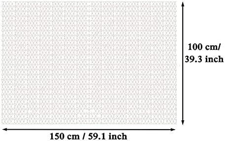 Anti Slip Rug Underlay 100x150cm - Carpet Mat, Easy to Clean, Suitable for Smooth Hard Wooden Floors