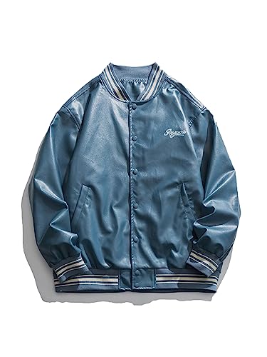 Aelfric Eden Herren Oldschool College Jacke Vintage Oversize Baseballjacke...