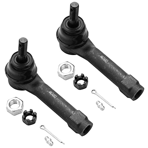Detroit Axle - Front Tie Rods for Chevy GMC Silverado Sierra Avalanche Suburban GMC Yukon XL 1500 2500 Tahoe Yukon Cadillac Escalade ESV EXT, 2 Outer Tie Rod Ends Set Replacement