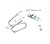 Anmeilexst 4 Pcs Galvanized Steel Pipe Clip, Cross Tube Buckle, Maximum Clampable Tube Diameter 1.3" Card 1.3" Steel Pipe
